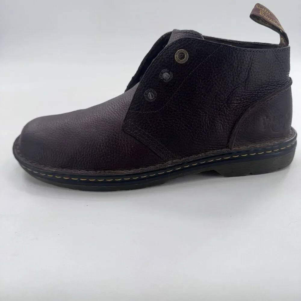 Dr. Martens Sussex Dark Brown Pebbled Leather Men's Size US 11 Chukka Boots